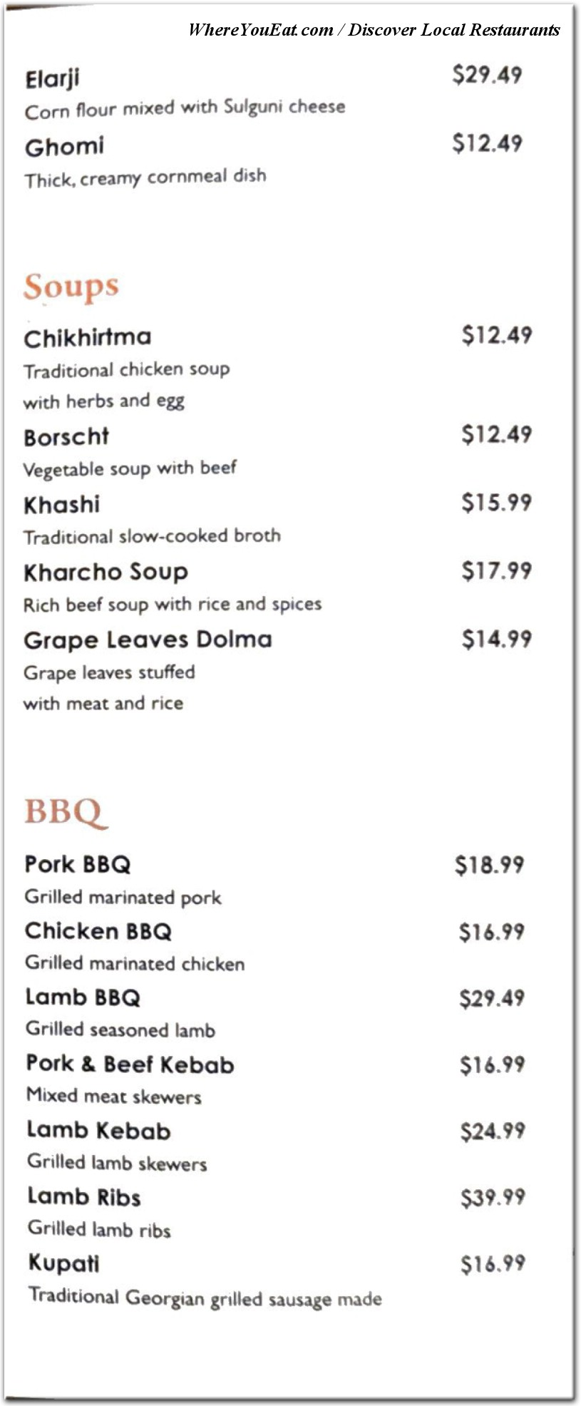 Our Foods